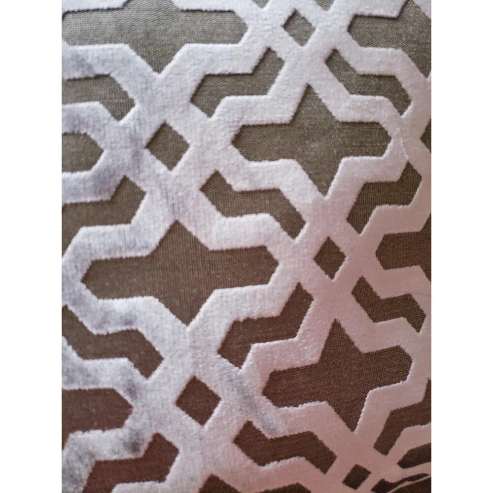 Burnt Out Geometric Square Throw Pillow